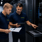 Engineers working on Digital Forensics