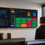 Zensec staff monitoring threat dashboard