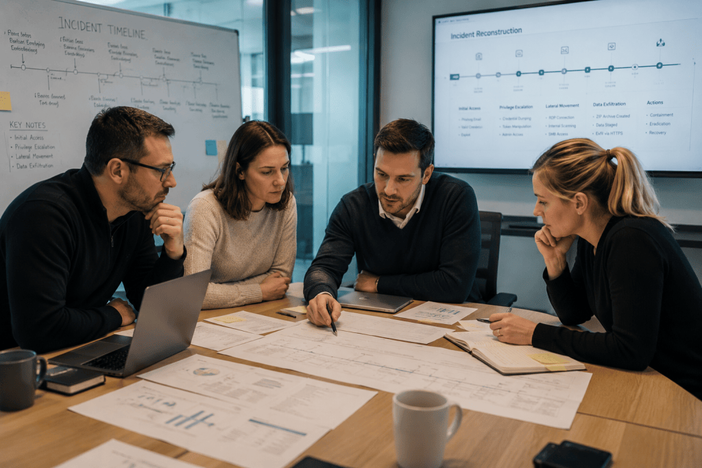 Cyber crisis meeting and planning