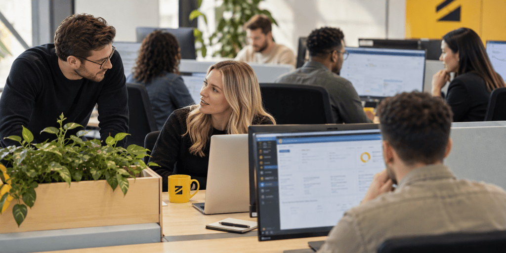 IT team monitoring business systems for signs of a cyber security incident